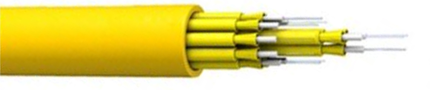 Telekomünikasyon Çözümü için FTTH Kapalı 4-48 Çekirdek Koparma Optik Kablo 2000M LSZH / PVC / PU