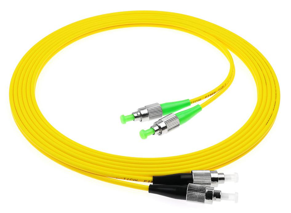 FC-FC Duplex Optik Fiber Patch Cord LSZH/PVC SM/MM UPC/APC