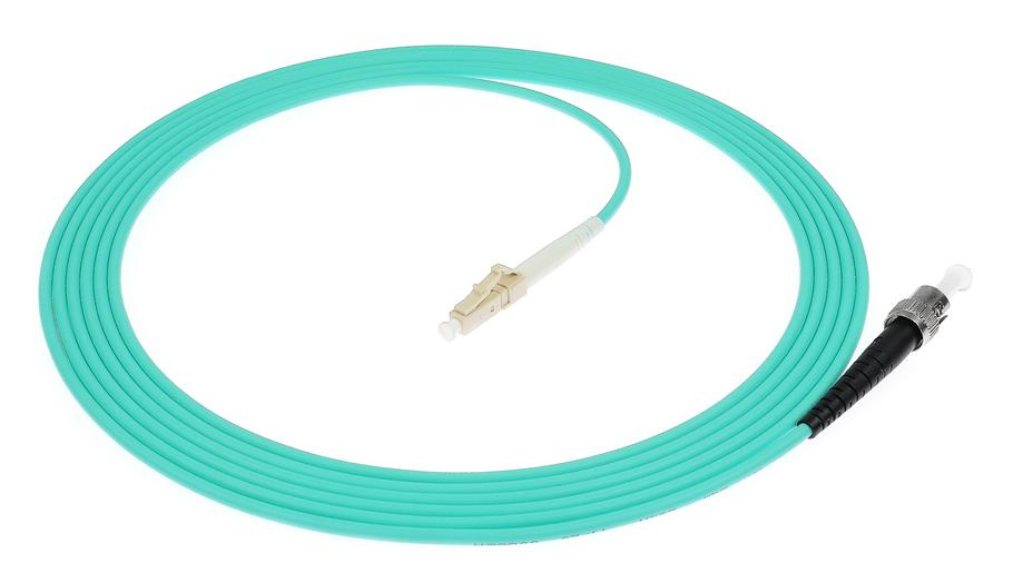 LC-ST Simplex Fiber Optic Patch Cord PVC/LSZH/TPU SM/MM