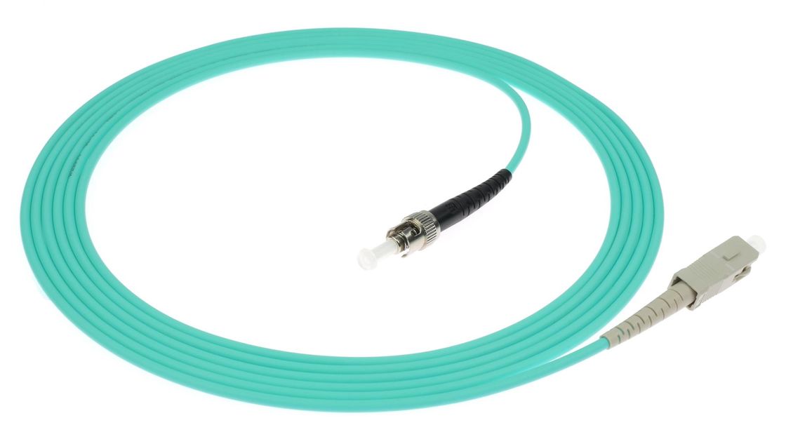 ST-ST Basit Fiber Optic Patch Cord PVC/LSZH/TPU UPC ve APC