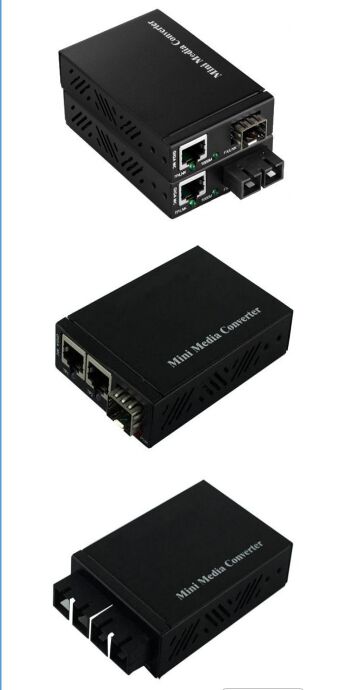 Mini 10/10011000Base-TX'den 1000Base-FX'e Medya Dönüştürücü