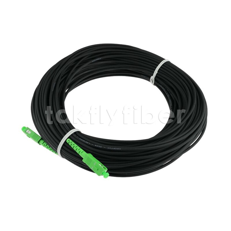 CPR Eca Sertifikalı 3.0mm TPU Yuvarlak Bırakma Kablosu Fiber Optik Yama Kablosu SCAPC-SCAPC