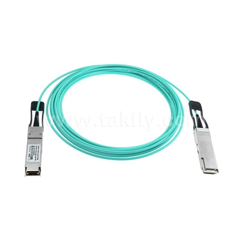 AOC Aktif Optik Kablolar Verita Merkezi FTTH FTTX için 40G QSFP+'dan 40G QSFP+'ya Fiber