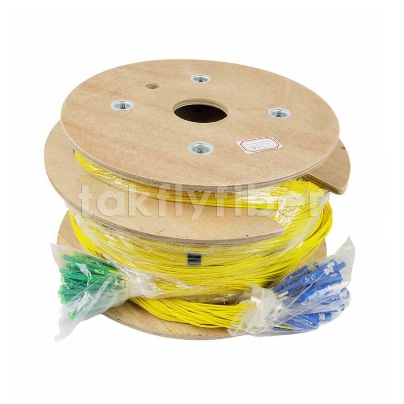 CPR B2ca Cca Dca Anma 48 Çekirdek Fiber Optik Koparma Kablosu Fanout Patchcord