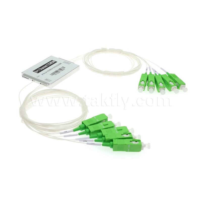 CCWDM 8 + 1 Kanal Kompakt Kaba Dalga Boyutu Bölünme Multiplexer G657A1 Veri Merkezi FTTX için Optik Fiber