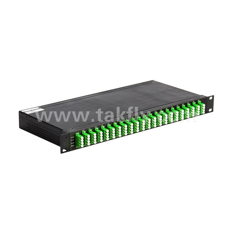 Veri Merkezi Telekom 5G için Fiber Optik DWDM 100GHz AWG 40CH MUX+DEMUX