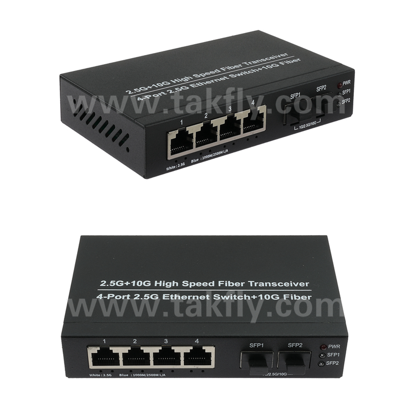 2.5G Ethernet Switch with 10G Uplink and Fanless Metal Housing for High-Speed Network Expansion