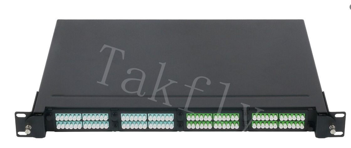 MPO/MTP Fiber Distribution Panel ️ 1U Rack-Mount, önceden bağlanmış kaset modülü, 4 yuva, LC/MPO arayüzü, Veri Merkezi Fiber Yönetimi için