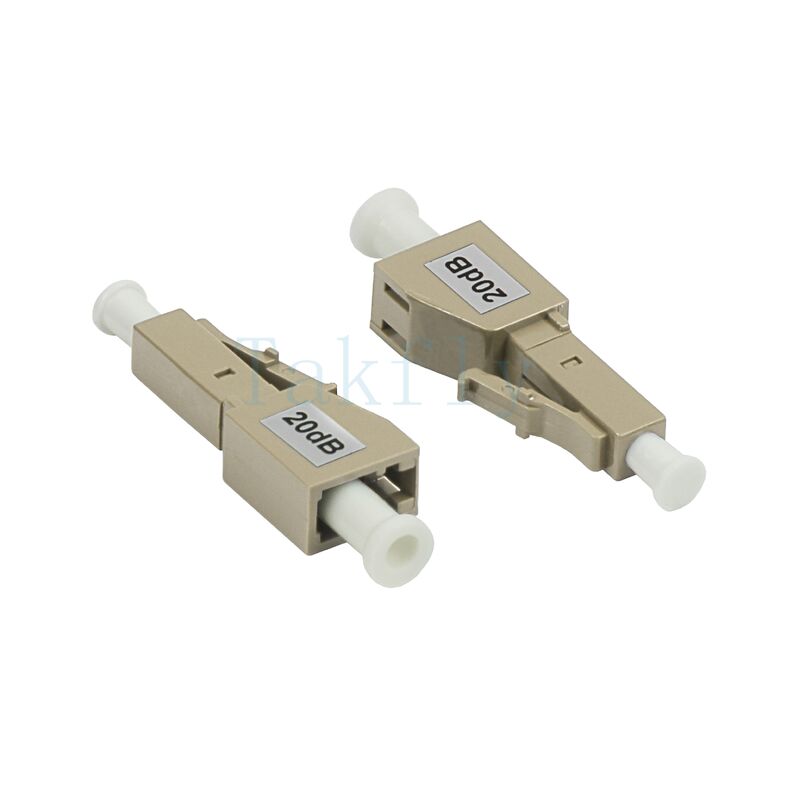 LC Erkeğe Kadına Fiber Optic Attenuator ️ Tek Mod / Multimod için Inline Sabit Tipi
