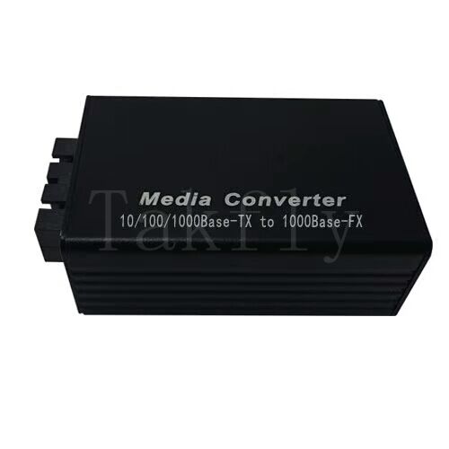 Mini 100M Hızlı Ethernet Medya Dönüştürücüsü, 10/100Base-TX'den 100Base-FX'e, Alüminyum Kontu, 100km'ye kadar uzat