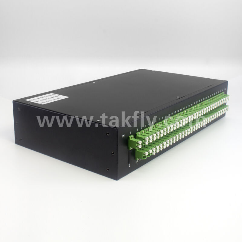 1×128 Yüksek Port Sayımı PLC Splitter Rack Mount Patch Panel Ultra Yüksek yoğunluklu FTTX Dağıtım