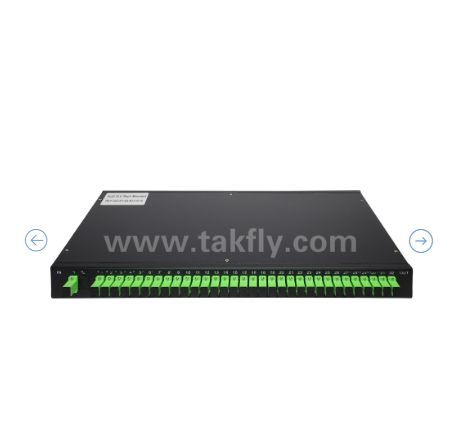 1U Raf Montajlı PLC Optik Ayırıcı – 19" Panel, Tek modlu G657A1, SC/APC, Optik Sinyal Dağıtımı için
