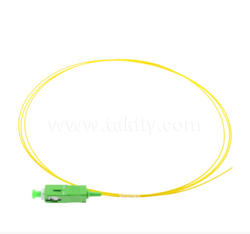 SC Simplex Fiber Optic Pigtail – 0.9/2.0/3.0mm Cable Diameters, Connectorized One End, Bare Fiber on the Other, for Optical Termination, Splicing & Equipment Connection
