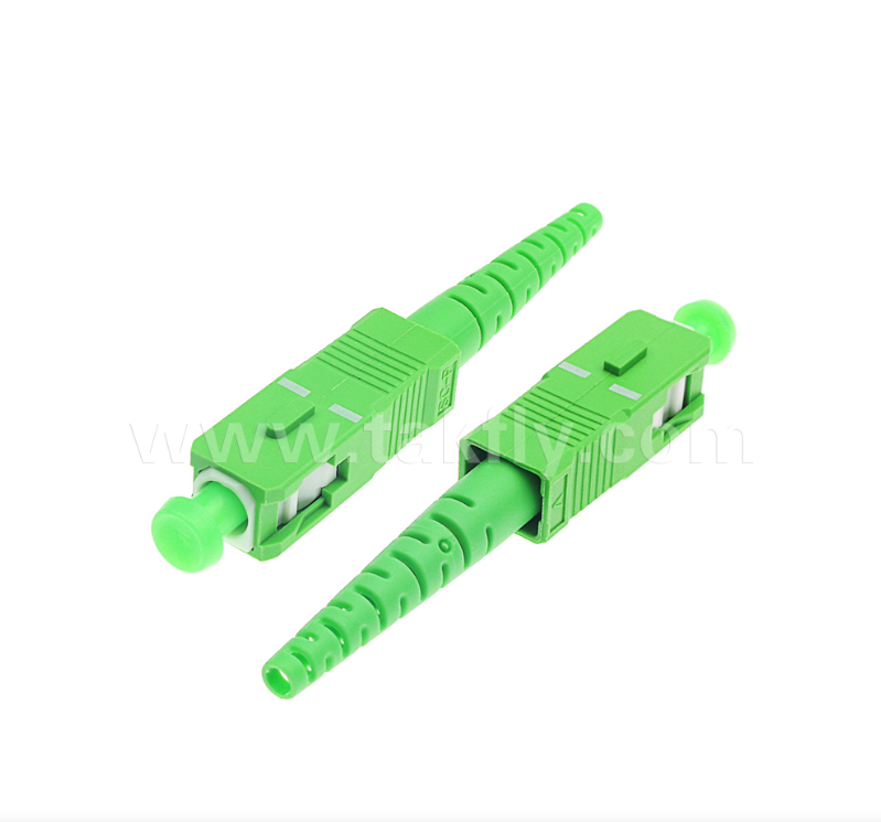 SC/APC Fiber Optik Konektör – Düşük Ekleme Kaybı, İtme-Çekme Tasarımı, FTTH Uyumlu