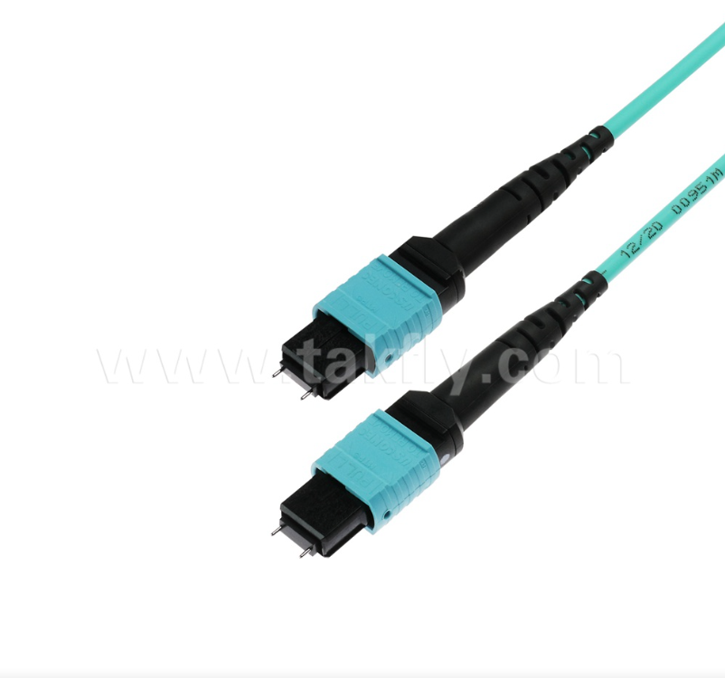 MPO/MTP 16-Fiber OM4 Trunk Kablosu ¢ Hiperscale Veri Merkezleri için Yüksek yoğunluklu, Düşük Giriş Kaybı (40G/100G/400G Hazır)