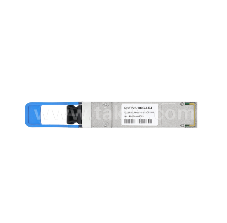 TKQS28-100G-LR4 100Gbps QSFP28 Optik Alıcı-Verici – 10km, 4 LAN-WDM Kanalı (1295.56-1309.14nm), EML Lazer, PIN Alıcı, 100GBASE-LR4 Uyumlu
