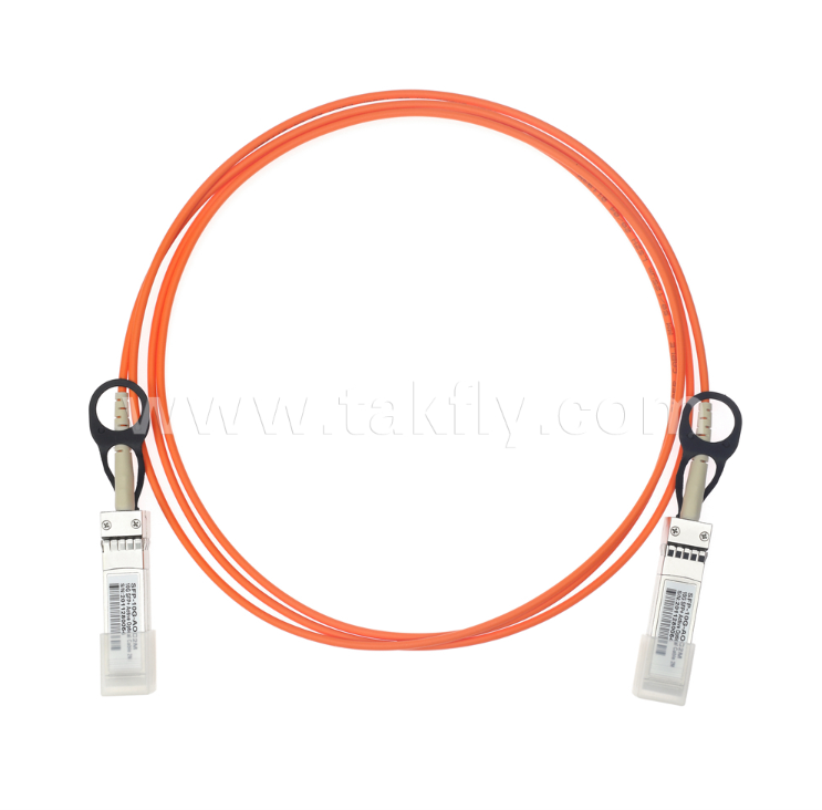 10G SFP+ Aktif Optik Kablo (AOC) – OM3 üzerinde 300m, 850nm VCSEL, Düşük Güç <0.35W/uç, SFP+ - SFP+ Kısa Menzilli Ara Bağlantı