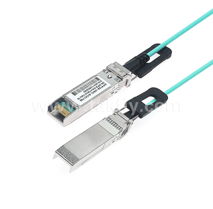 100G QSFP28 Aktif Optik Kablo (AOC) 4×25G, 104Gbps'e kadar, 3-70m, VCSEL Dizisi, Düşük Güç <3.5W, QSFP28'den QSFP28'e