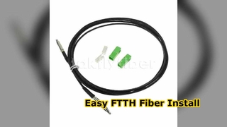 SC İtilebilir FTTH Bırakma Kablosu Fiber Optik Bağlantı Kablosu