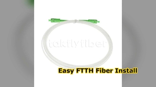FTTH 2.0*3.0mmŞeffaf Görünmez İç Mekan Fiber Optik Patchcord SCAPC'den SCAPC'ye