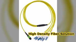 MPO CS Fiber Patch Cord Yüksek Yoğunluklu Kablolama