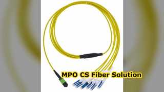 MPO CS Fiber Patch Cord Yüksek Yoğunluklu Kablolama