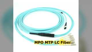 MPO MTP LC Breakout Fiber Optik Yama Kablosu
