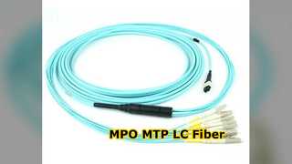 MPO MTP LC Koparma Fiber Bağlantı Kablosu Yüksek Hızlı